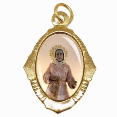 Imagem de Medalha Chapa Nhá Chica Dourada (2 unidades) - Casa da Mãe