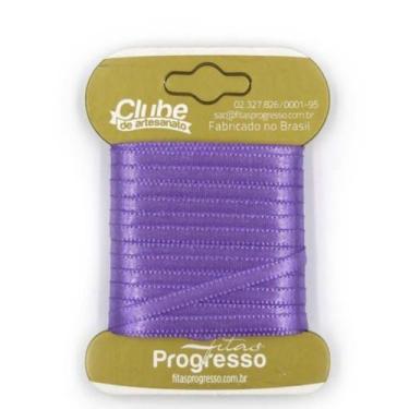 Imagem de Fita em Cetim - Cor 356 Lilas Lavanda - 10 m x 4 mm - 1 unidade - Fita