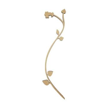 Imagem de Kit 5 Aplique Flores Decorativas 6mm Mod 2 35x7,5 Mdf Madeira - ATACAD