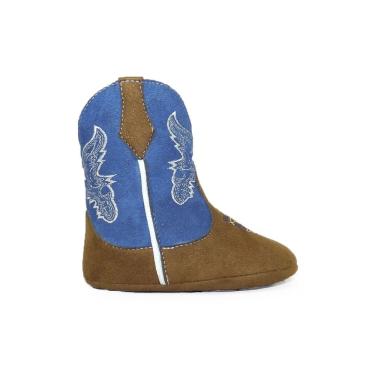 Imagem de Bota Texana Bebê Azul Infantil  Confortável Estilo Country