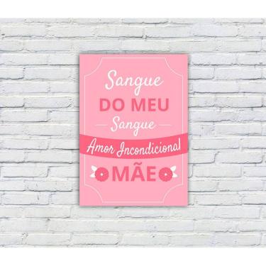 Imagem de Quadro/Placa Decorativa MDF s/ Moldura Tema Mães