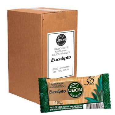 Imagem de Mini Sabonete Natural Glicerinado com Eucalipto Ubon 200 und. de 12g