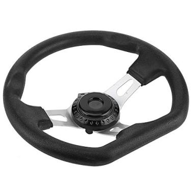 Imagem de Volante de, Superfície Lisa, Design Ergonômico, Visual Luxuoso e Elegante para Kart, Buggy, Acessório de Carrinho de Corrida
