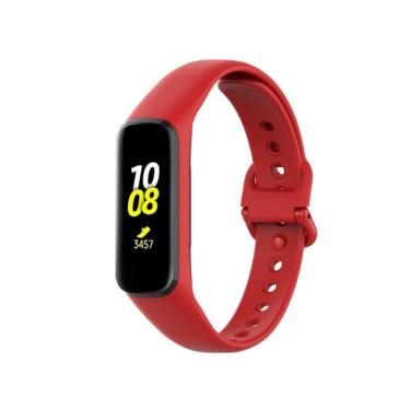 Imagem de Pulseira de silicone para Samsung Galaxy Fit 2 R220 vermelha