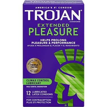Imagem de Preservativos estendidos Trojan com lubrificante de controle de clímax, Cond