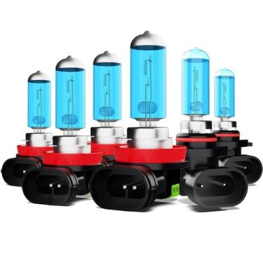 Imagem de ZPXGIZT Lâmpadas adequadas para Honda CR-V 2015-2019, 9005 H11 H11 Faróis de neblina de farol alto baixo combo de lâmpadas de halogênio de alto desempenho, luz branca 6000K, pacote com 6