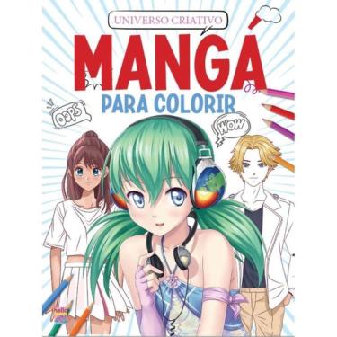 Imagem de Universo Criativo - Mangá Para Colorir - Vermelho