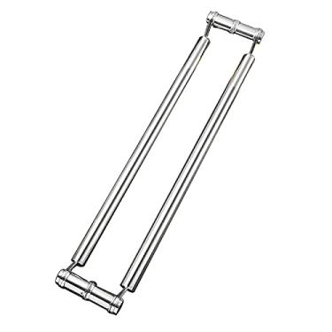 Imagem de Puxador de porta, puxador de porta retangular de aço inoxidável de 31 polegadas, para bar chuveiro vidro porta deslizante porta de celeiro interior porta exterior/C/60 cm (C 80 cm)