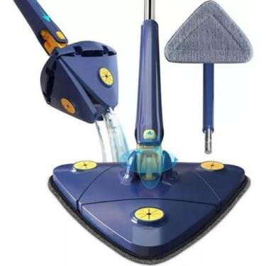 Imagem de Esfregão Triangular Rodo Limpador Giratório Mop Limpeza 360 - Melhor P