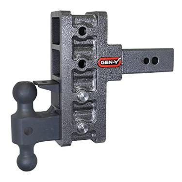 Imagem de MEGA-Duty Adjustable 6" Offset Drop Hitch with GH-0161 Dual-Ball, GH-0162 Pintle Lock for 2.5" Receiver - 32,000 LB Towing Capacity - 3,500 LB Tongue Weight