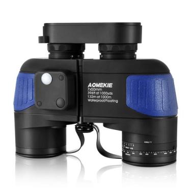 Imagem de Binóculos AOMEKIE 7x50 Marine Waterproof com bússola rangefinder
