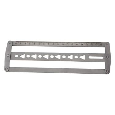 Imagem de shamjina Régua auxiliar de posicionamento de cinto, ferramenta de perfuração de corte, artesanato, faça você mesmo, modelos de extremidade de cinto, modelos de, Triângulo