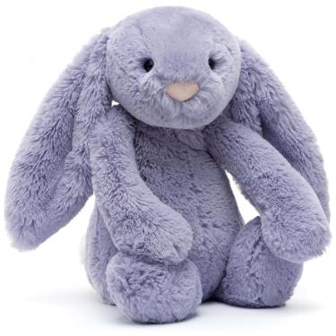 Imagem de Pelúcia Jellycat Bashful Viola Bunny, Médio 31 centímetros Coelho Brinquedo de Pelúcia Clássico Presente Infantil