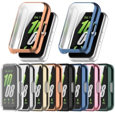Imagem de Yrzper Capa protetora de tela para Samsung Galaxy Fit3 2024, capa protetora de smartwatch à prova de arranhões revestida de TPU macio para Samsung Galaxy Fit3 (SM-R390) (pacote com 8)