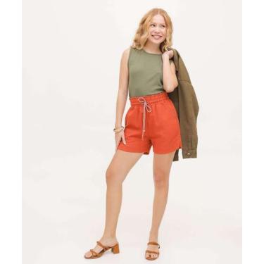 Imagem de Short Feminino Clochard Bolsos Marisa-36028, Laranja, M