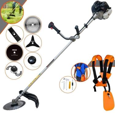 Imagem de Roçadeira Lateral Anmax Cg430-b 1,7hp + 4 Lâminas E Trimmer