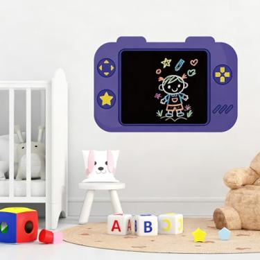 Imagem de Papel de parede magnético para quadro-negro para parede, quadro de giz, roxo, 76 x 50 cm, papel de contato magnético para parede