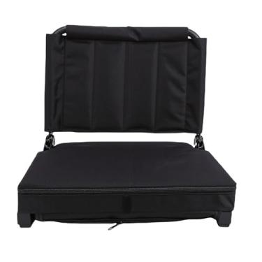 Imagem de Asixxsix Assento para estádio, assento dobrável acolchoado e espesso para arquibancada com encosto almofada ergonômicos, cadeira portátil para estádio ideal para eventos esportivos