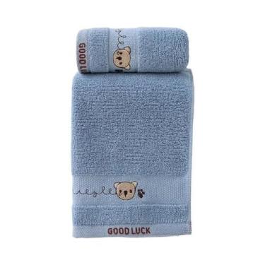 Imagem de Toalhas De Bebê Em Algodão Com Estampa De Urso Cartoon, Toalha De Banh