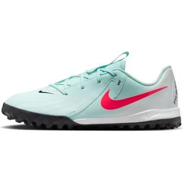 Imagem de Chuteira Society Nike Phantom Infantil - Branco e Coral (Tamanho 36)