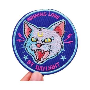 Imagem de Patch Bordado De Gato Borboleta Tigre Estilo Punk Termocolante Para Ro