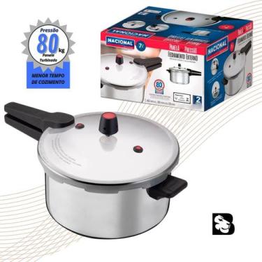 Imagem de Panela de Pressão Antiaderente Fechamento Externo Chef Cozinha Profiss