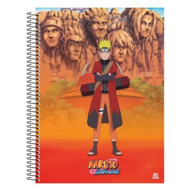 Imagem de Caderno Naruto Universitário 1M Espiral Capa Dura 80 Fls