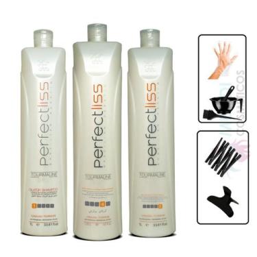 Imagem de Kit Perfect Liss Tourmaline 3 Passos Escova Progressiva 1,250l - visat