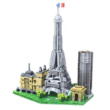 Imagem de Mini Blocos De Montar Grandes Cidades França - 584 Peças - Elite
