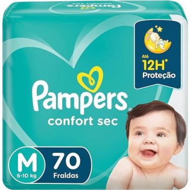 Imagem de Fralda descartavel pampers confort sec super m c/70un