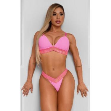 Imagem de Biquini neon beach maria gueixa, Rosa neon, M