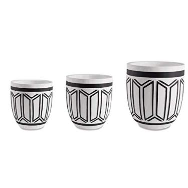 Imagem de Kit Cachepot Branco Em Cimento - 3 Pcs Mart Branco