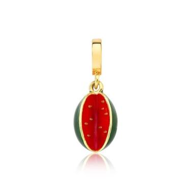 Imagem de Charm Melancia Pingo Doce Revestido em Ouro - VL ACCESSOIRES