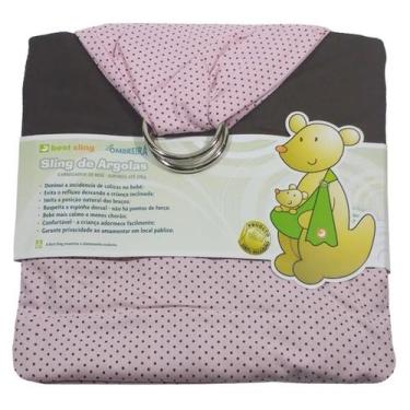 Imagem de Canguru Sling De Argolas Com Ombreira Carregador De Bebe Ergonomico Ro
