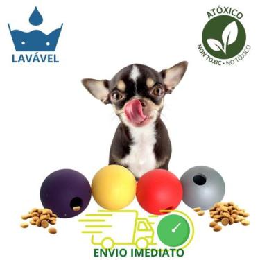 Imagem de Bolinha pequena comedouro para adestramento pets - Bel Pet, Sortida