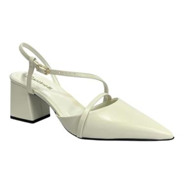 Imagem de Sapato Santinelli Slingback Salto Bloco 1636-016 Marfim