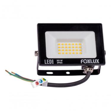 Imagem de Refletor Led 30w 3000k Preto Bivolt Foxlux
