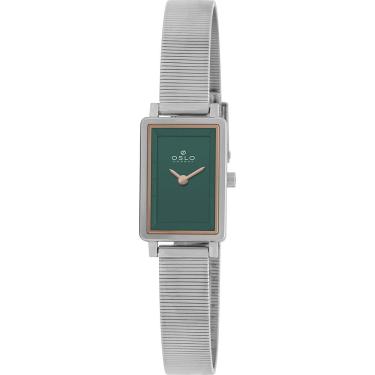 Imagem de Relógio Oslo Feminino Ref: Olbsssvx0001 E1sx Slim Prateado Retangular