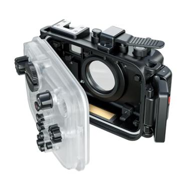 Imagem de Capa de Câmera TG7 para Ação Case Proteção Subaquática 60m 195ft com Interface Rosqueada 52mm e Adaptador Lente 67mm Compatível a Olympus TG-7