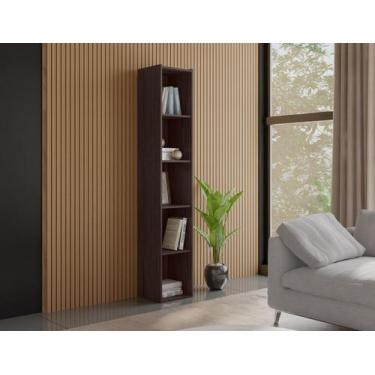 Imagem de Estante Livreiro com Prateleiras Janaína - AJL Móveis, Marrom