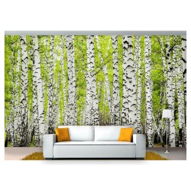 Imagem de Papel De Parede Floresta Natureza Árvores 3D 3M² Xna200