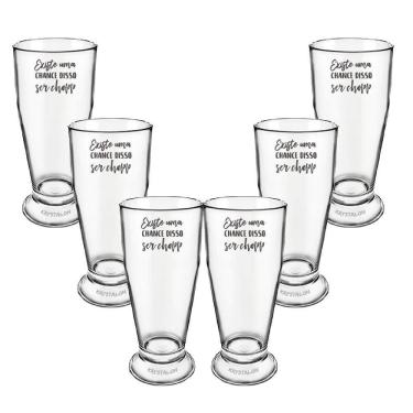 Imagem de Kit 6 Copos Tulipa Cerveja Acrílico Personalizado