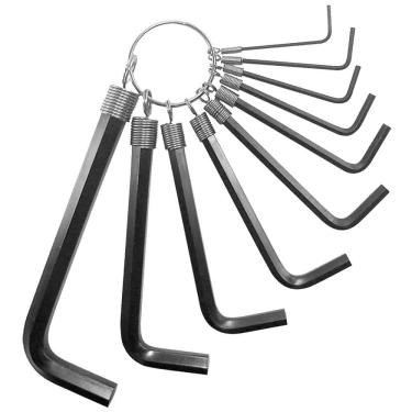 Imagem de Jogo De Chaves Allen Com 10 Peças Cromado Nm Ferramentas