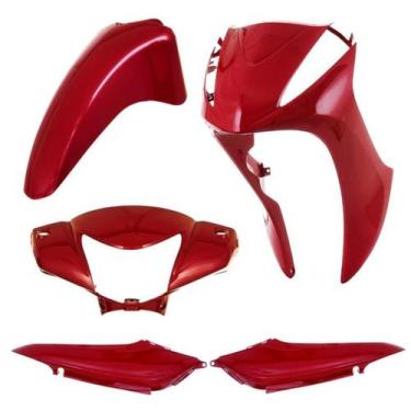 Imagem de Kit carenagem pro tork biz 2011/2012 vermelho maceio - PROTORK, VERMEL