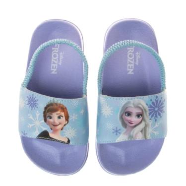 Imagem de Disney Frozen Elsa and Anna Girls Slides Sandals (Toddler/Little Kid)