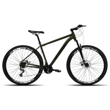 Imagem de Bicicleta Aliminio Aro 29 KSW XLT 100 com 18v Velocidades 2x9v Freio Hidraulico Garfo de suspensão,19,Verde Pérola Preto