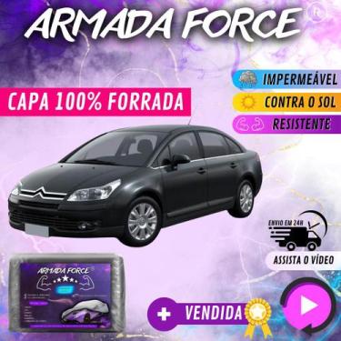 Imagem de Capa Cobrir Carro C4 PALLAS 100% Forrada Armada Force 100% Impermeável