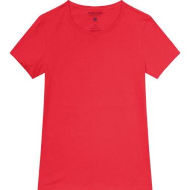 Imagem de Blusa Feminina Básica Cotton Light Malwee Ref. 04500, Vermelho 2013, G