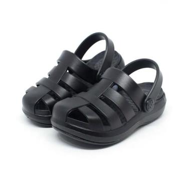 Imagem de Sandália Babuche Menina Menino Infantil Plugt Pop Kids Grafite Masculi
