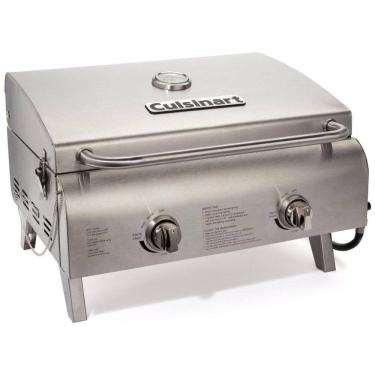 Imagem de Grill, Churrasqueira ,Gás De Mesa Profissional, Aço Inox, CUISINART CGG 306, Prateado